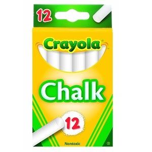 Crayola- 12 craie blanche