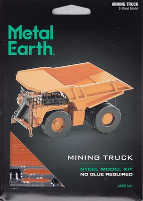 ***** Metal Earth - Mining Truck (Orange)