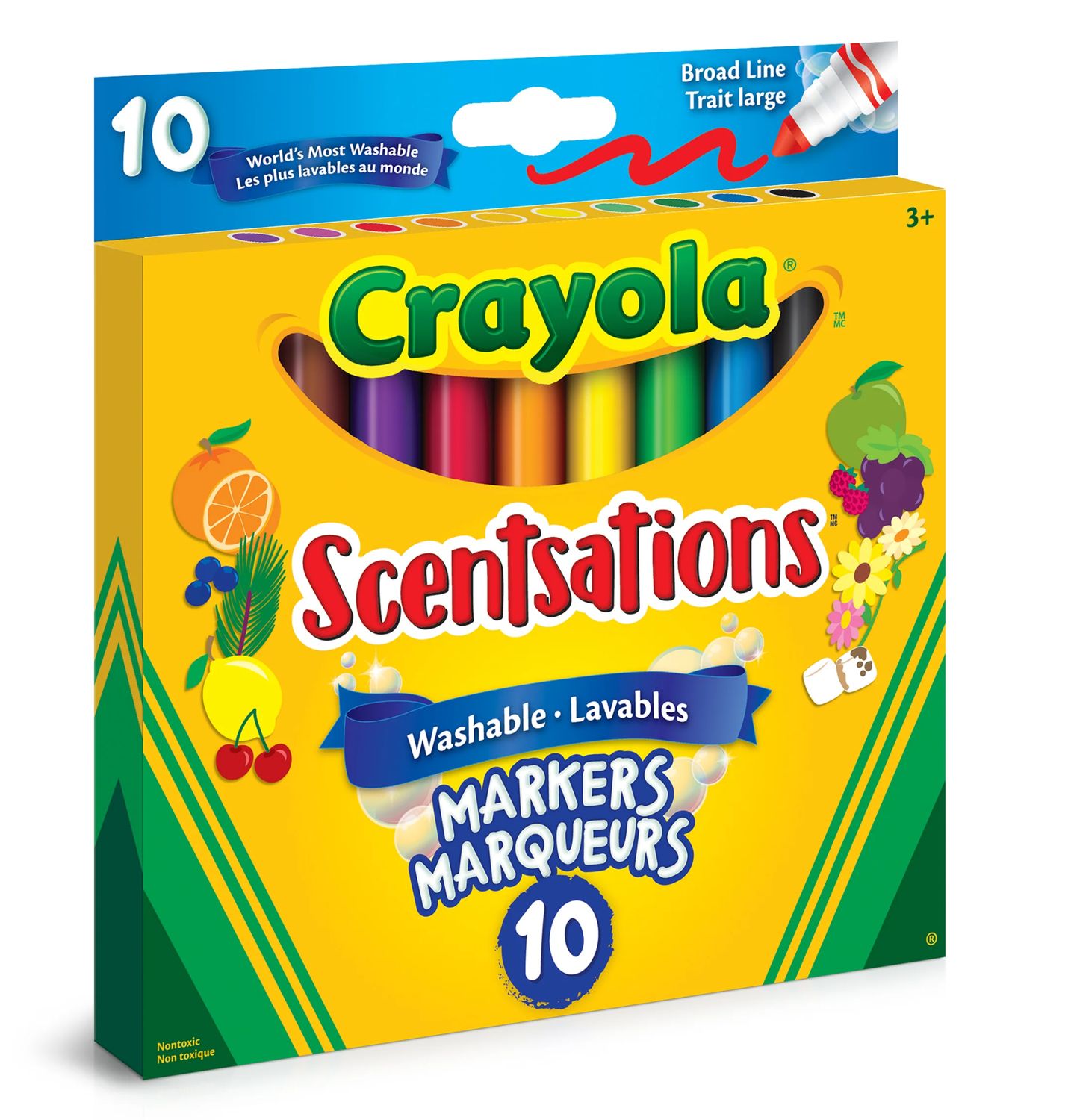 Crayola marqueurs- Scentsations 10 fleurs et fruits