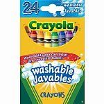 Crayola- 24 crayons de cire lavables