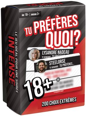 Tu préfères quoi? 18+