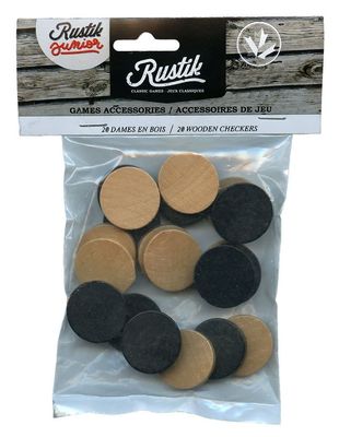 Rustik - 20 jetons de dames