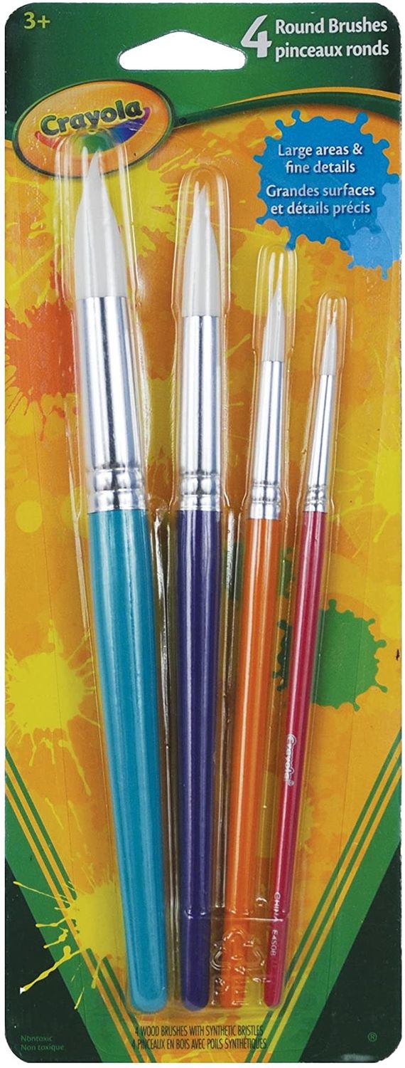 Crayola - 4 Pinceaux Ronds