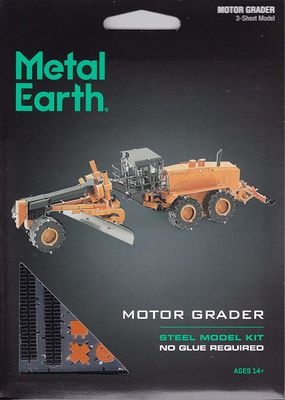 Metal Earth- Motor Grader orange