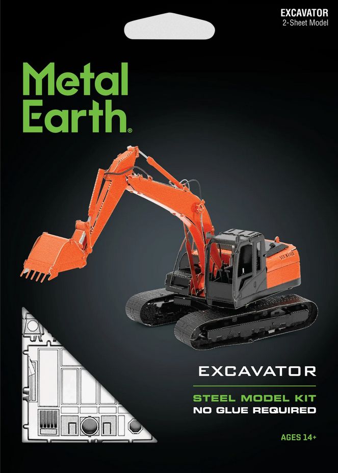 Metal Earth - Excavator (Orange)