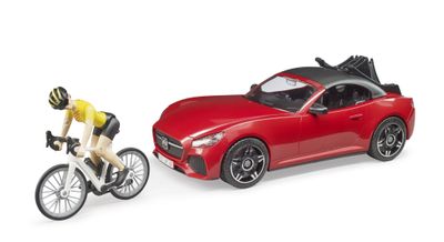 Bruder 03485 - Roadster avec vélo de route et cycliste