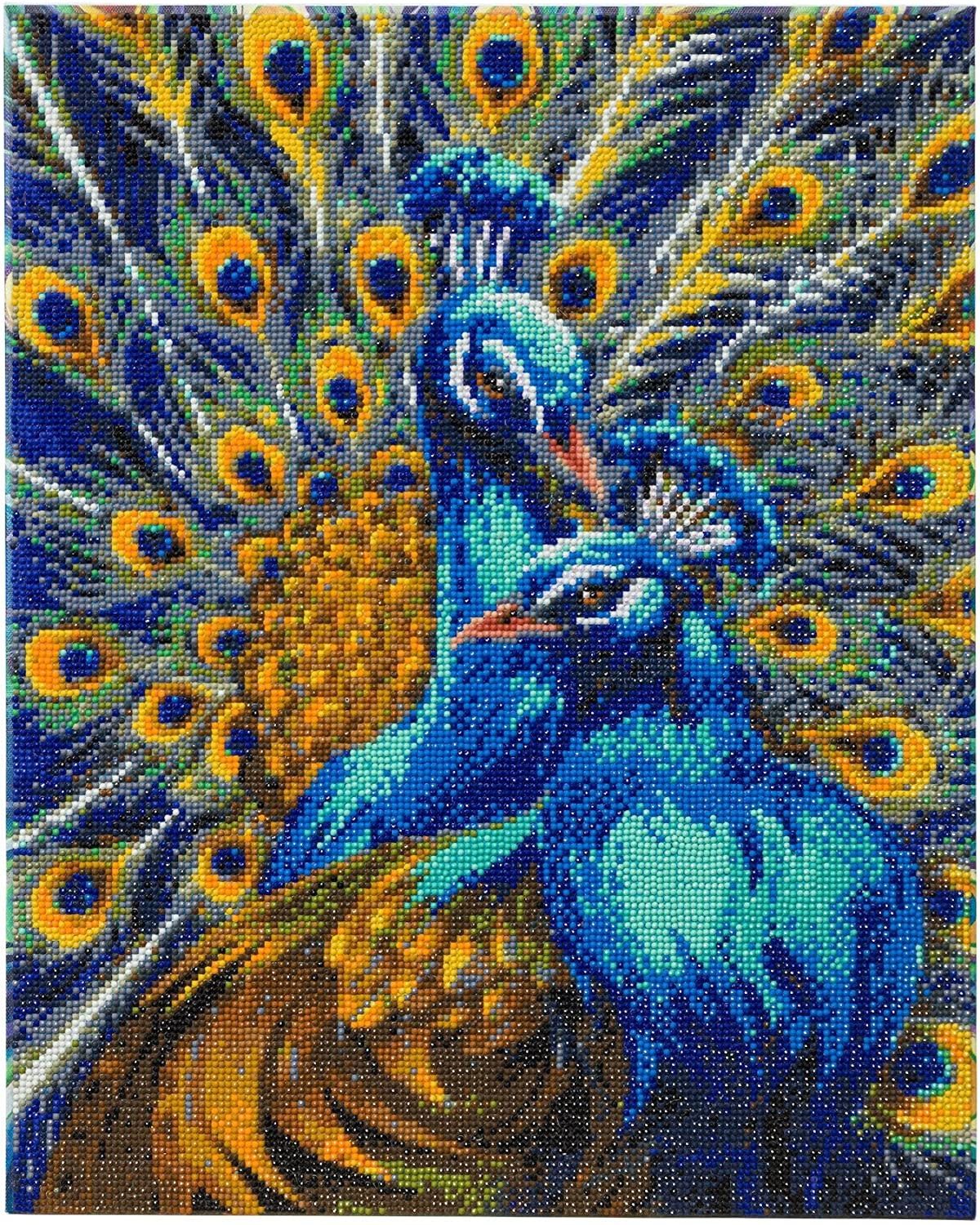 Craft Buddy - Crystal Art - Blue Rhapsody Peacocks (50 x 40 cm)
