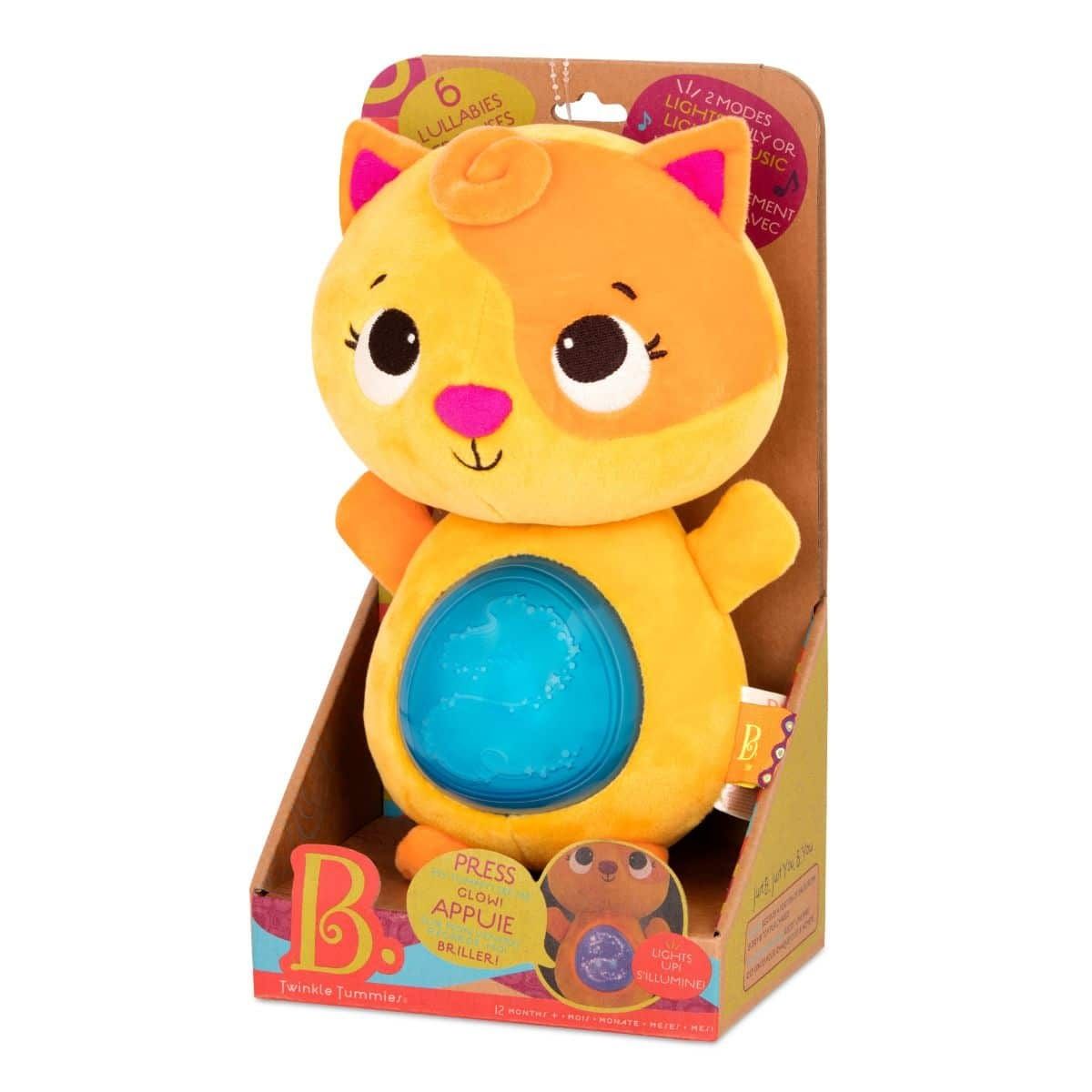 *****B.Musical - Peluche scintillante "Twinkle Tummies" - Chat