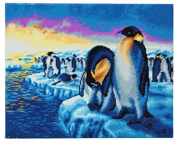 Craft Buddy - Crystal Art - Penguins in the Arctic (40 x 50 cm)