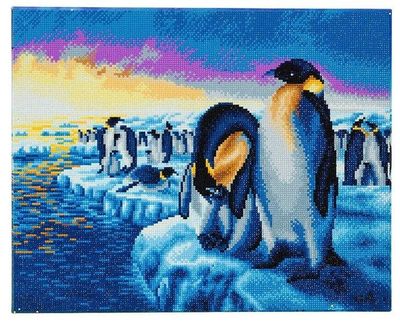 Craft Buddy - Crystal Art - Penguins in the Arctic (40 x 50 cm)