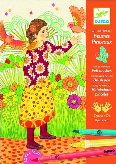 Djeco- Feutres pinceaux - Sous le charme