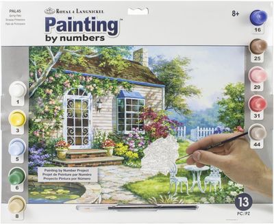 Royal &amp; Langnickel - Painting by Numbers Adult Large - Terrasse Printanière