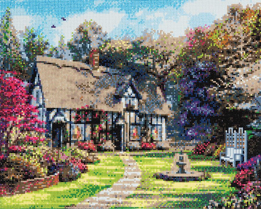 Craft Buddy - Crystal Art - Country Cottage (40 x 50 cm)