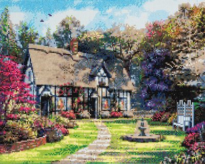 Craft Buddy - Crystal Art - Country Cottage (40 x 50 cm)