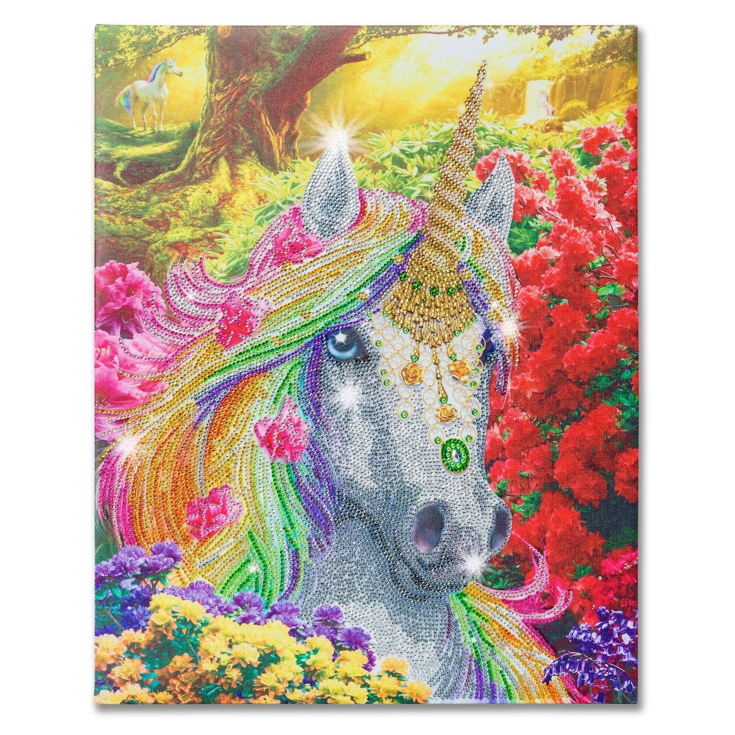 Craft Buddy - Crystal Art- Unicorn forest (50 x 40 cm)