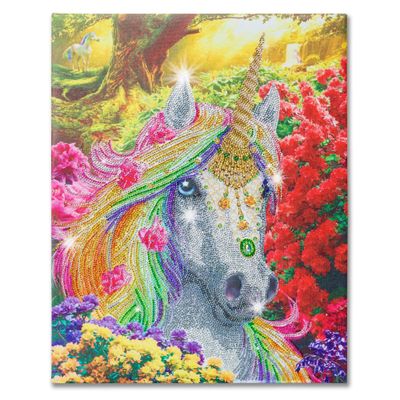 Craft Buddy - Crystal Art- Unicorn forest (50 x 40 cm)