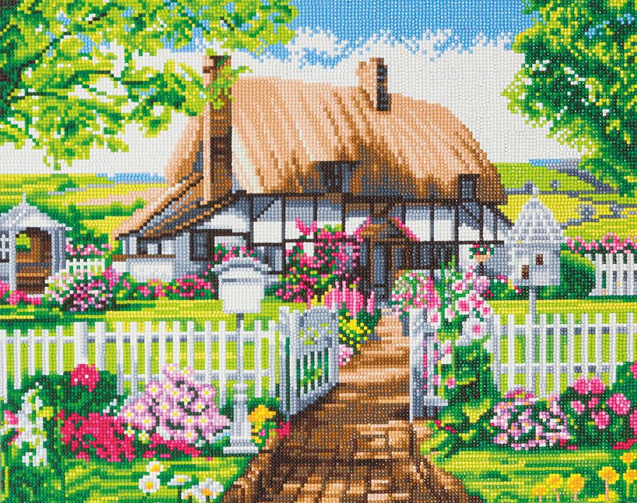 Craft Buddy - Crystal Art - Rose Cottage (40x 50 cm)