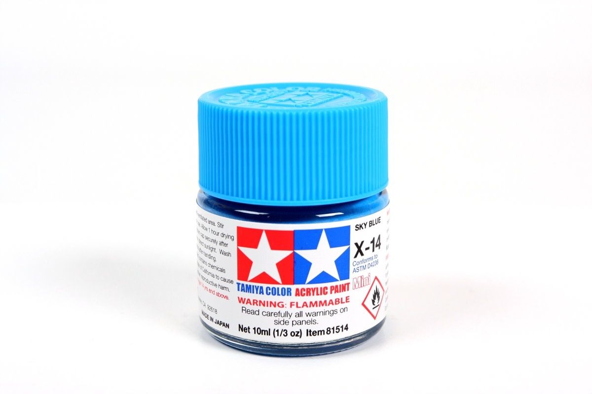 Tamiya- X-14 Glossy Sky Blue