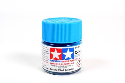 Tamiya- X-14 Glossy Sky Blue