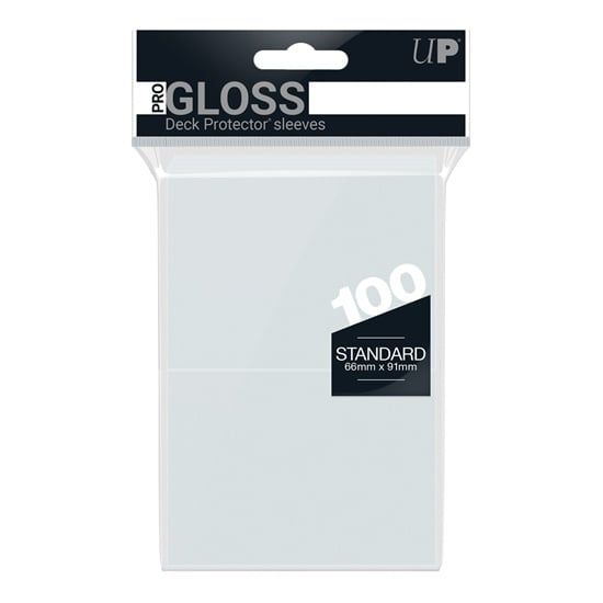 UP Gloss Deck Protector Sleeves Clear 100pk