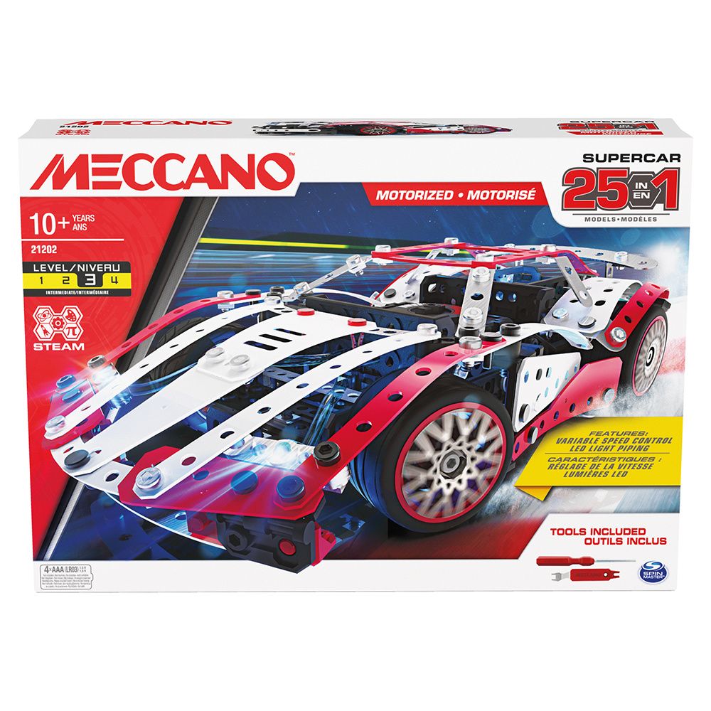 Meccano - Ensemble 25 modèles - Super voiture