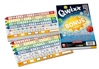 Qwixx - Feuille de pointage avec Bonus
