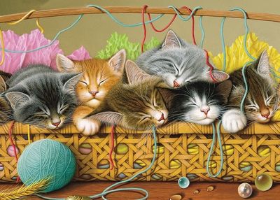 Cobble Hill 35 -Chatons dans le panier (plateau)