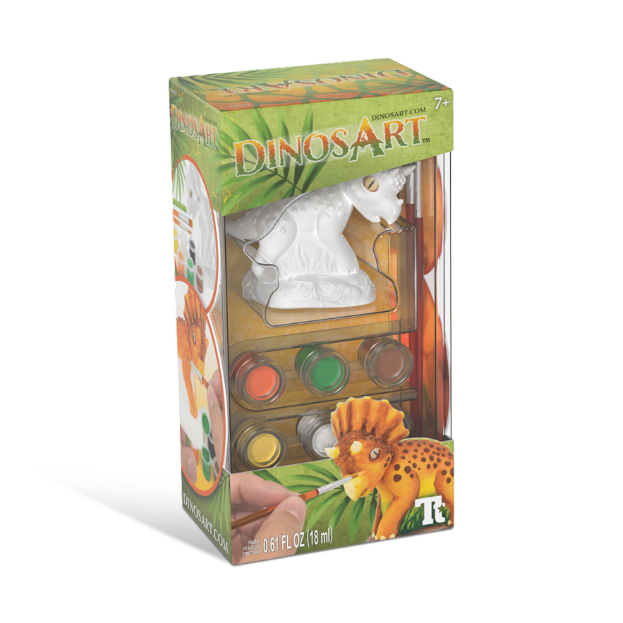 DinosArt - Peinture sur figurine - Triceratops