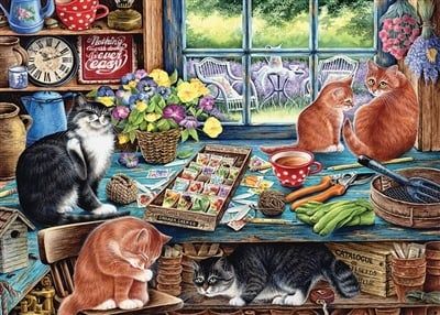 Cobble Hill 35 - Garden shed cats (Tray)