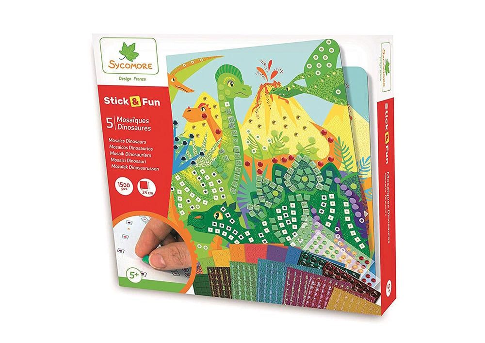 Stick'N Fun - Grand modèle 5 Mosaïques - Dinosaures
