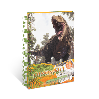 DinosArt - Tableaux à métalliser - Petit carnet créatif