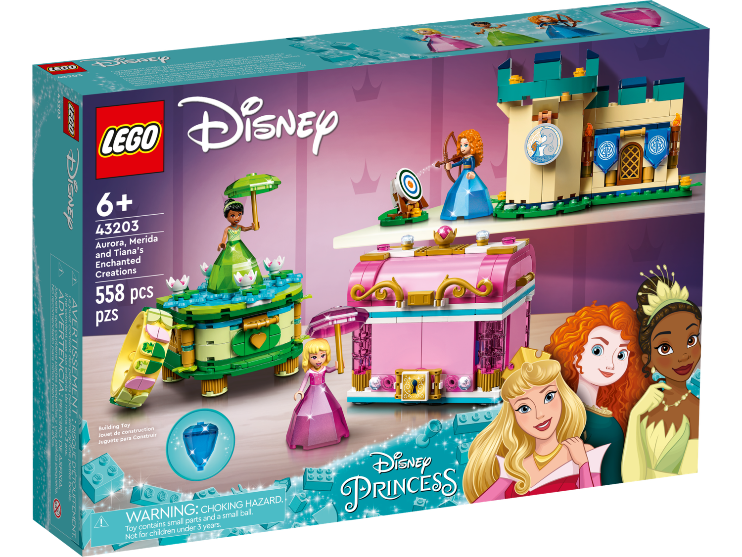 *****Lego 43203 Disney - Les créations enchantées d'Aurore, Mérida et Tiana