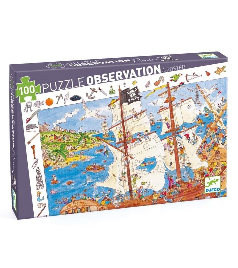 Djeco - Puzzle Observation 100 - Pirates