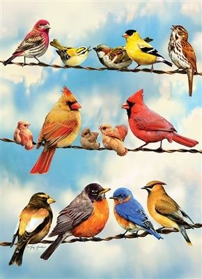 Cobble Hill 35 - Blue sky birds (Tray)