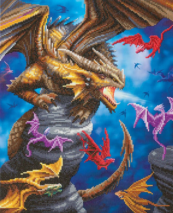 Craft Buddy - Crystal Art - Dragon Clan (50 x 40 cm)