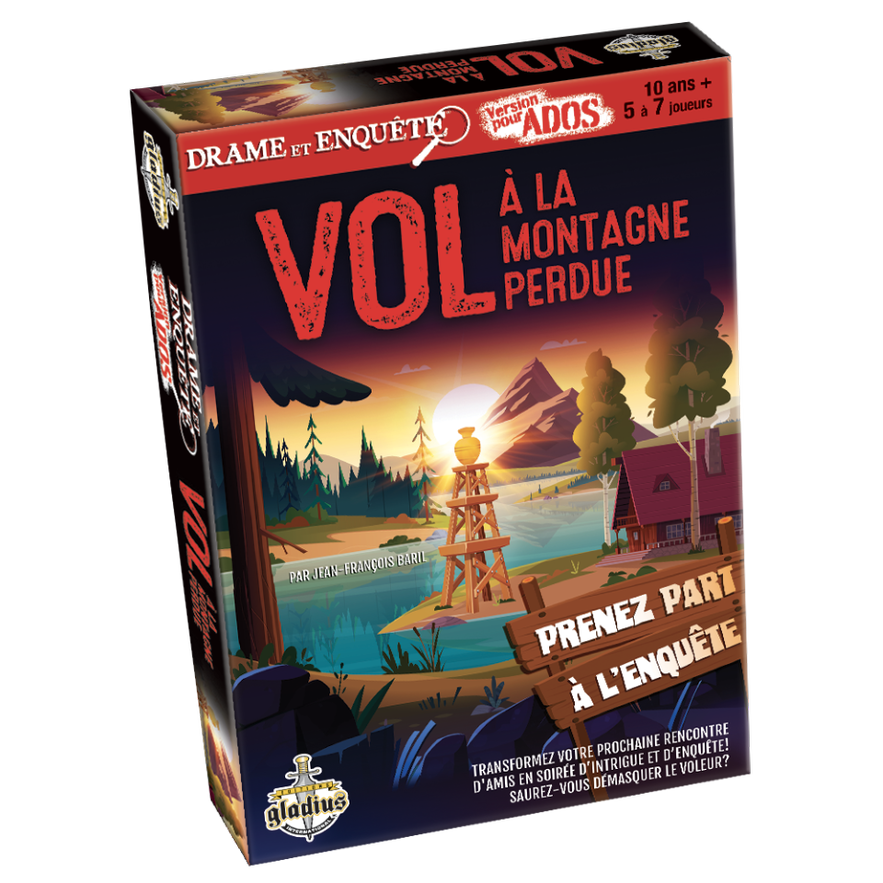 Drame et Enquête (Version pour ados) - Vol à la Montagne Perdue