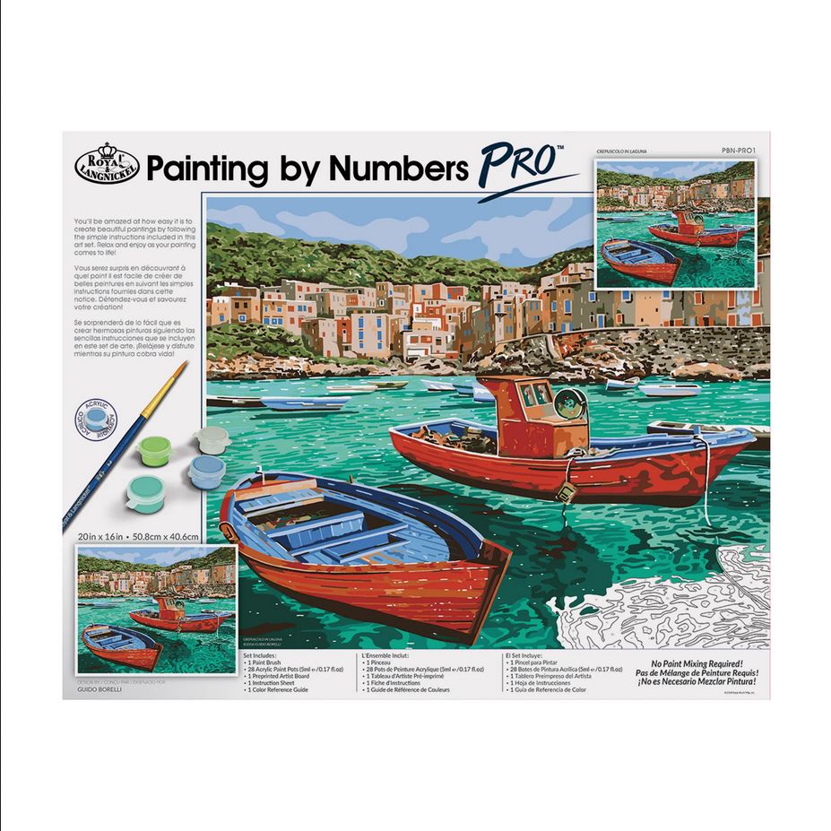 Royal &amp; Langnickel - Painting by Numbers Pro - Crepuscolo in Laguna