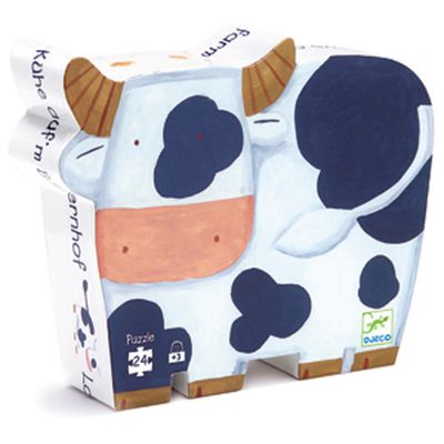 Djeco - Puzzle silhouette 24 : Vache