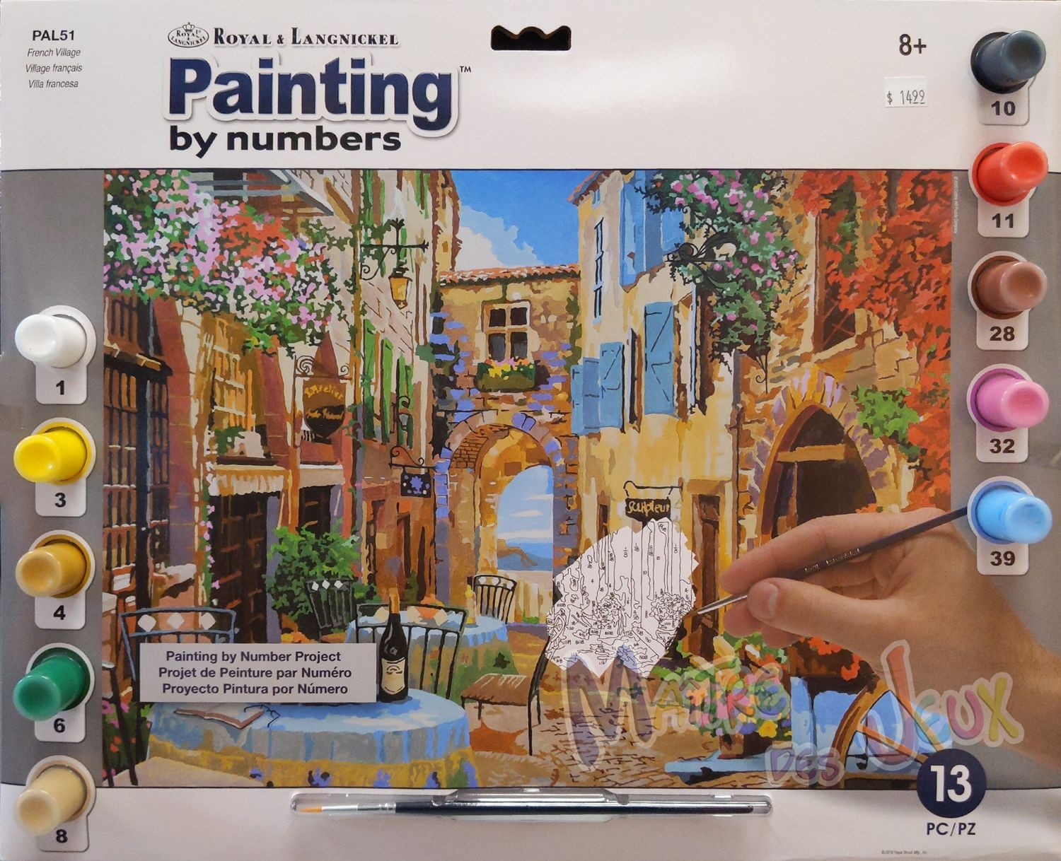 Royal &amp; Langnickel - Painting by Numbers Adult Large - Village français