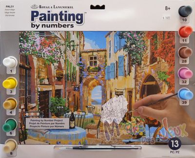 Royal &amp; Langnickel - Painting by Numbers Adult Large - Village français