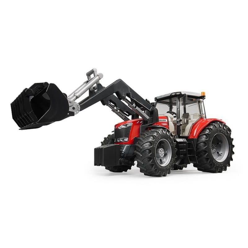 Bruder 03047 - Tracteur Massey Ferguson 7624 avec chargeuse avant