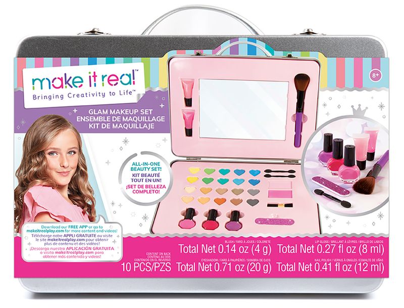 *****Make it real ensemble de maquillage licorne    (Vernis Sec)