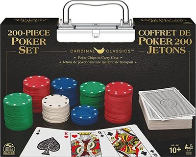 Coffret de poker - 200 jetons dans une valise de transport