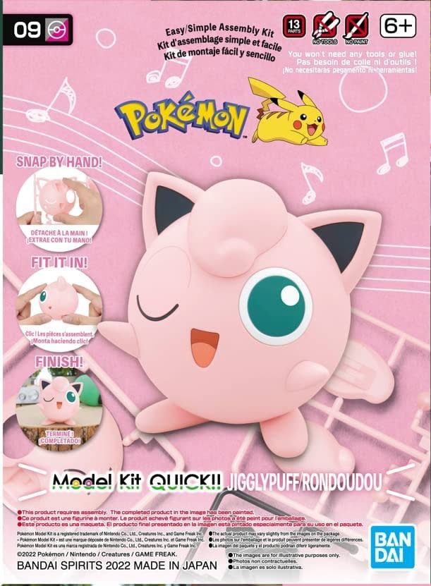 Bandai - Pokemon Model Kit QUICK!! #09 - Jigglypuff/Rondoudou