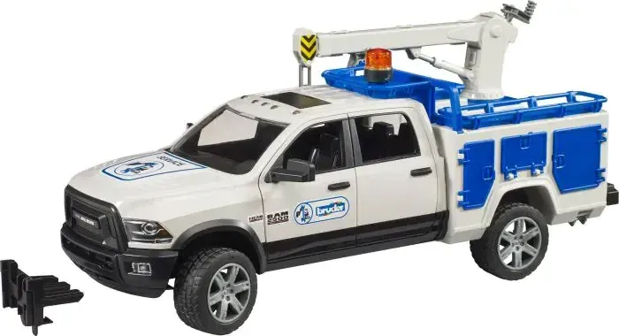 *****Bruder 02509 - RAM 2500 Camion de service avec grue et gyrophare