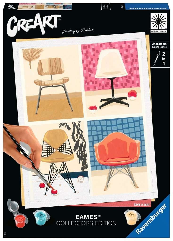 ***** Ravens CreArt  Painting by numbers Take a seat