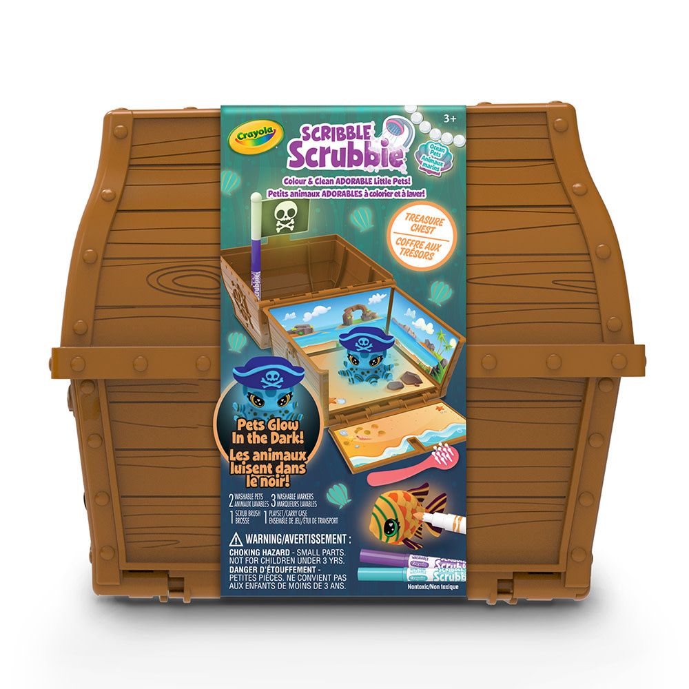 Crayola - Scribble Scrubbie coffre aux trésors