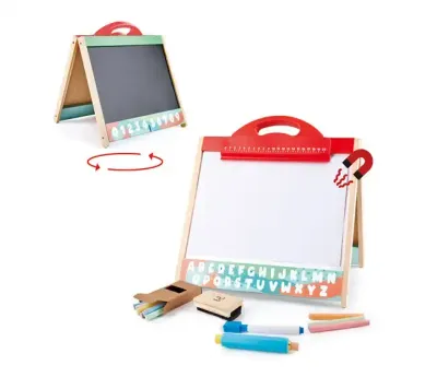 Hape chevalet transportable double-face