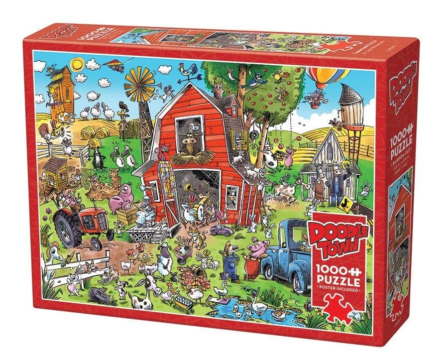 Cobble Hill 1000 - Doodle Town : Farmyard Folly