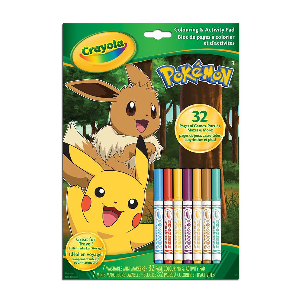 Crayola Pokémon Bloc de pages et d'activités